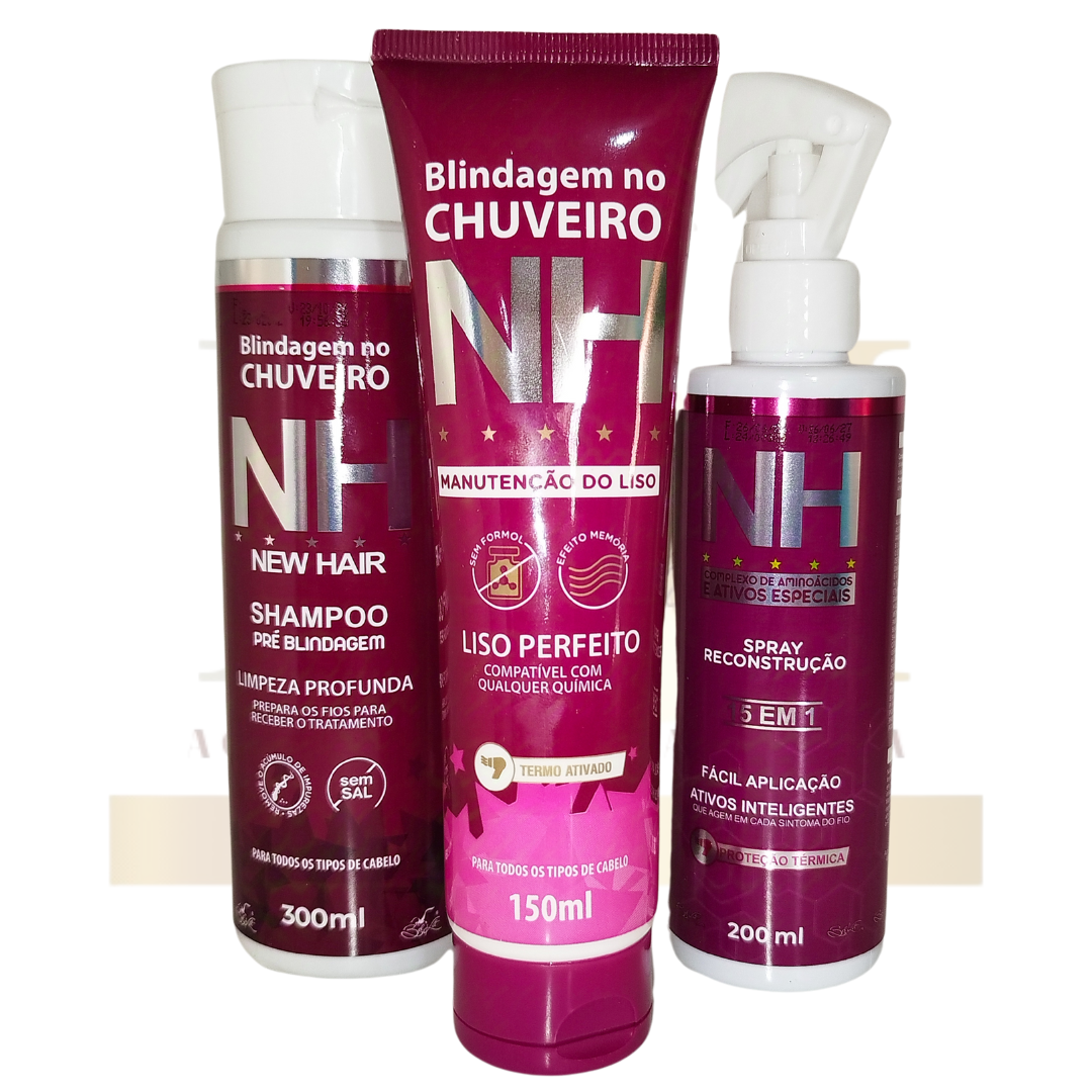 💦 Blindagem no Chuveiro
Reconstrução intensa sem sair do banho!