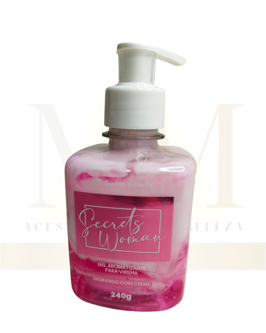 Desodorante Aromatizante de Virilha Morango com Creme – Secrets Woman Swiss Beauty | 240g