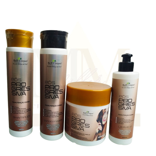 🌟 Kit Pós Progressiva – Tratamento Completo para Cabelos Alisados e Quimicamente Tratados 🌟