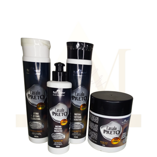 🖤 Kit Cavalo Preto Bell Corpus – Força, brilho e poder nos seus fios! 🖤