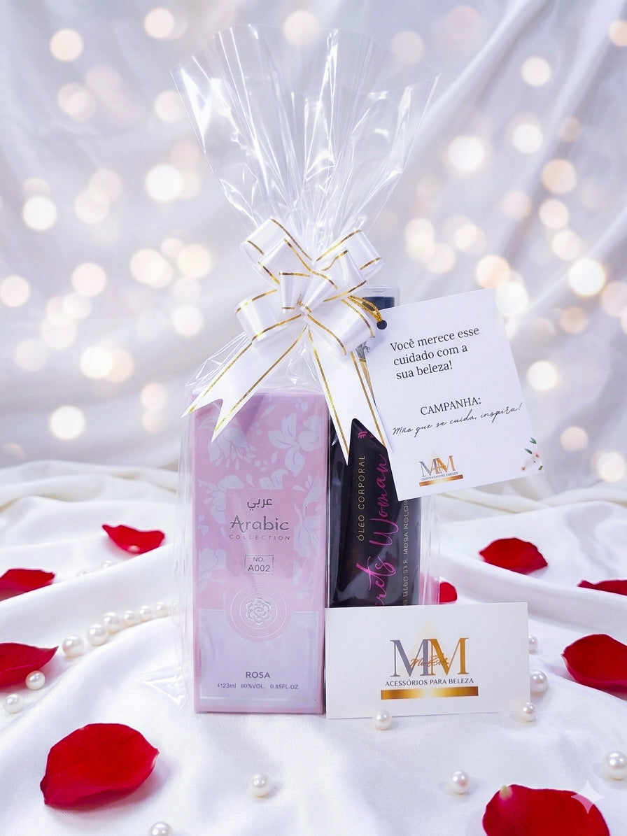 Kit Luxo MM: Essência Árabe & Toque de Seda